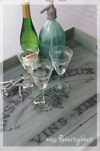 French Drinks Tray