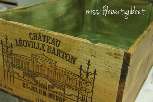 Milk Painted Wine Crate